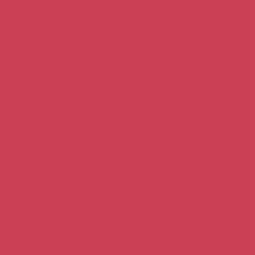 Color RGB 203,65,84 : Brick red