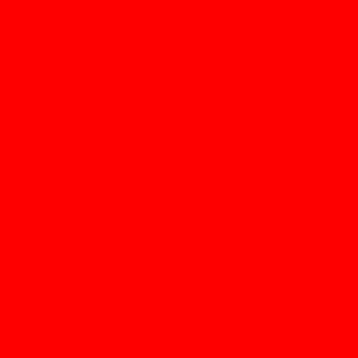 Color HSL 0°, 100%, 50% : Red